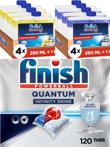 4 x Finish Maschinentiefenreiniger – Flüssiger Maschinenreiniger 5,81€, 1 x 250 ml 1,59€ & Citrus/ 120 Quantum Infinity S 12,74€ (Spar-Abo)
