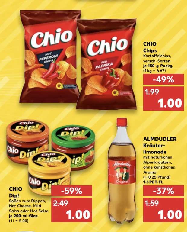(Kaufland) Chio Chips oder Dips, ab 04.05.