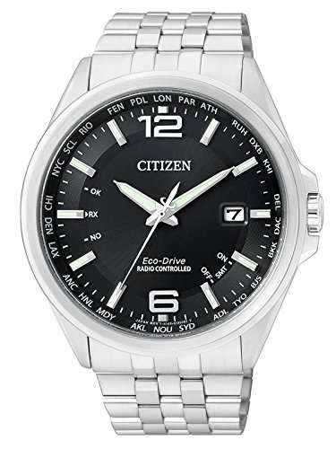 Citizen Herren Analog Eco-Drive Uhr mit Edelstahl Armband