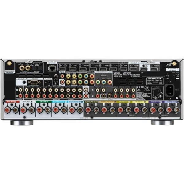 Marantz SR6015 11.2 Kanal AV-Receiver, 9 Kanal Verstärker (8K/60, 4K/120, HDR, Dolby Atmos, DTS:X, Audyssey MultEQ XT32)