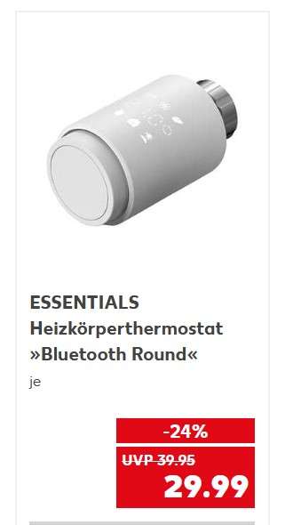 essentials Heizkörperthermostat Round Bluetooth Vorschau