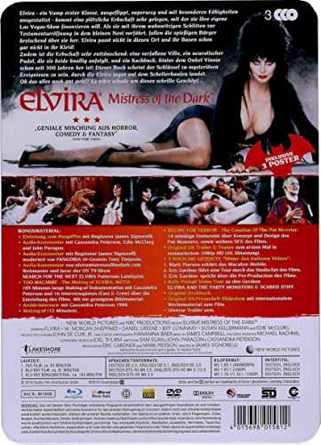 [Amazon.de] Elvira Metallbox - Mistress of the dark - Die Herrscherin der Dunkelheit - Horror-Komödie mit Cassandra Peterson Bluray