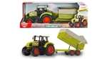 (Müller Click & Collect) Dickie Farm CLAAS Ares Set, großer Traktor mit Anhänger und Kippmechanismus, 57 cm lang, ab 3 Jahren