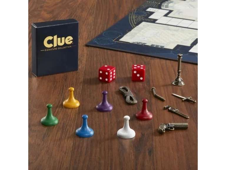Cluedo Premium Collection Gesellschaftsspiel für 2 – 6 Spieler (Französisch)