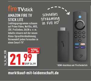 (Marktkauf)Amazon Fire Tv Stick Lite HD