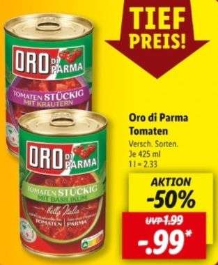 (lidl lokal) Oro di Parma Tomaten