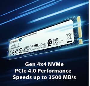(Mindfactory) 1TB Kingston SSD NV2 NVMe M.2 2280 PCIe 4.0 3D NAND (SNV2S/1000G) mindstar