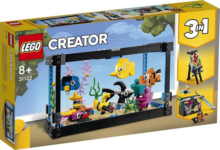 LEGO 31122 Creator 3 in 1 Aquarium Staffelei & Schatztruhe dank 10% Coupon, Rossmann