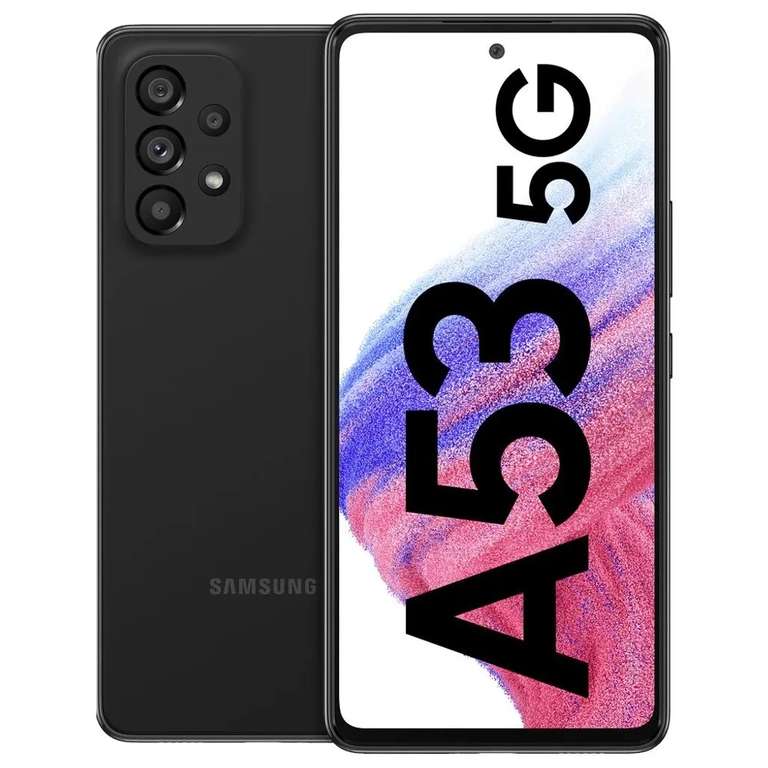 Samsung Galaxy A53 5G (schwarz) mit O2 Super Select M Tarif (11GB, 50Mbit/s, Allnet) für 13€/M + 89€ einmalig - 30€ Wechselbonus, AG frei