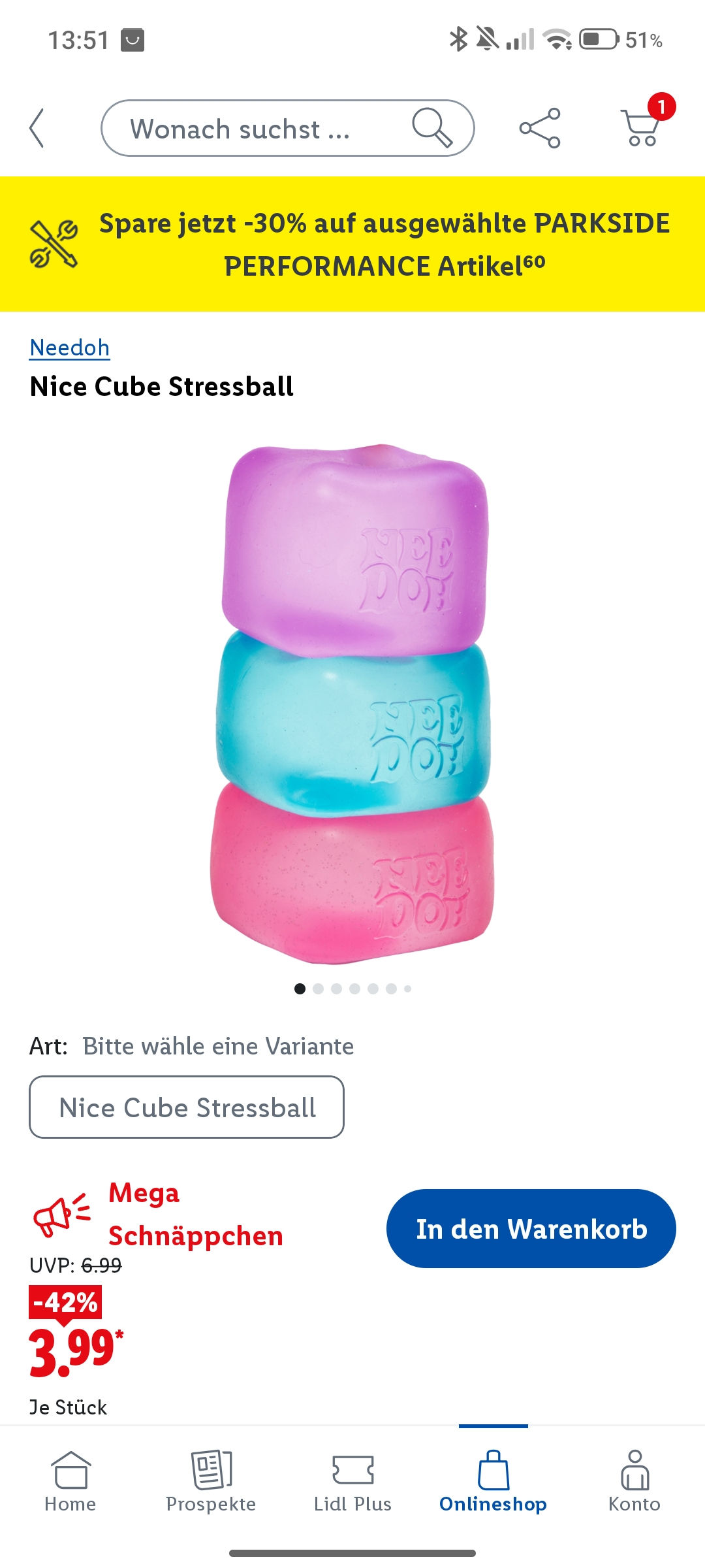 NeeDoh bei Lidl für 3,99 € statt 6,99 €