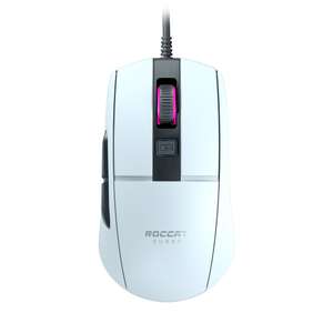 ROCCAT Burst Core weiß Gaming-Maus (Kabelgebunden, 8500 dpi optischer Sensor, integrierter Speicher, USB)