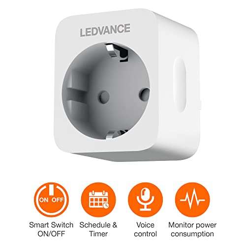 [PRIME] LEDVANCE wlan Steckdose, Wifi Stromzähler für Steckdose für das SMART Home. (Alexa)