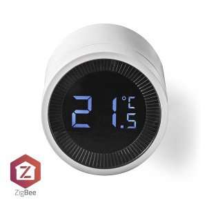 NEDIS Heizkörpersteuerung Thermostat Zigbee 3.0 | Batteriebetrieben | LCD-Anzeige | Android / IOS
