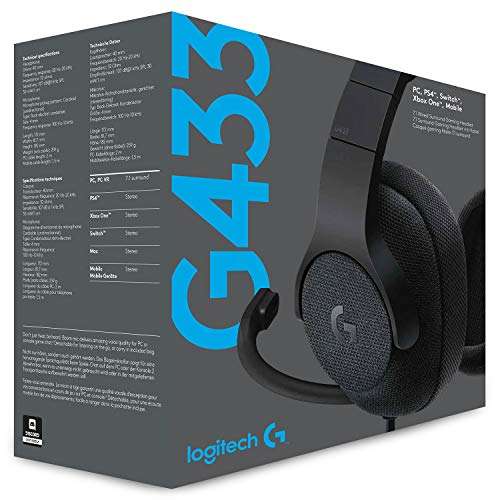 Logitech G433 Gaming-Headset für PC/Mac/PS4/XBOX/Nintendo Switch
