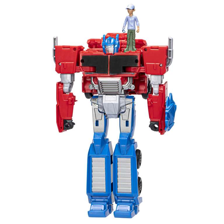 [Prime] Transformers Spielzeug EarthSpark Spin Changer Optimus Prime Action-Figur (20 cm) mit Robby Malto Figur (5 cm), ab 6 Jahren