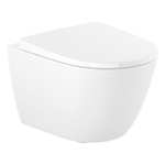 Roca Ona Wand-Tiefspül-WC kompakt, spülrandlos L: 48 B: 36 weiß A346688000, ohne WC-Sitz