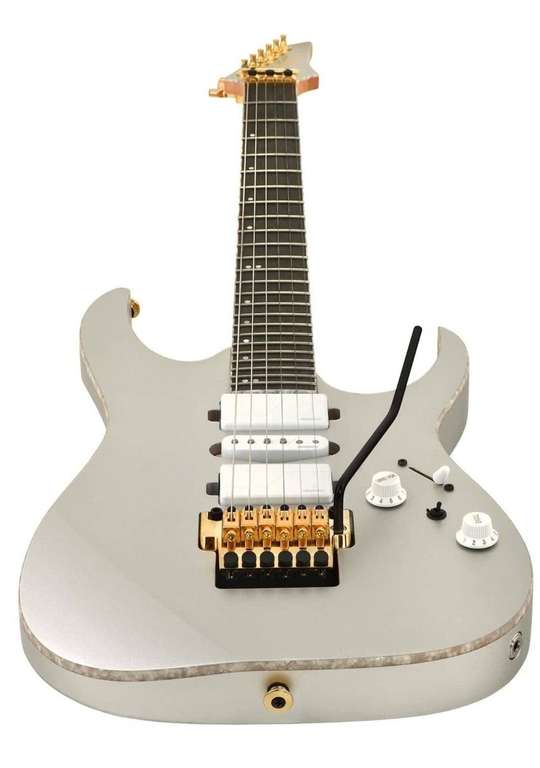 Ibanez Prestige RG5170G-SVF Silver Flat E-Gitarre, mit Fishman Fluence Pickups HSH-Setup & Lo-Pro Edge Tremolo, inkl. Koffer