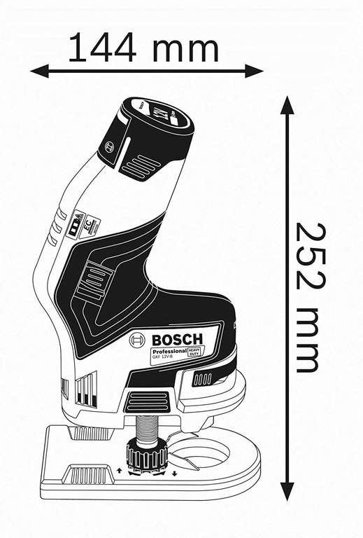 Bosch GKF 12V-8 Professional Solo - 06016B0002 im Karton