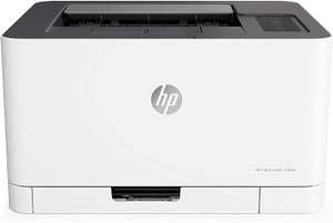 [edigital] HP Color Laser 150nw Farb-Laserdrucker (Drucker, USB, LAN, WLAN),weiß-grau