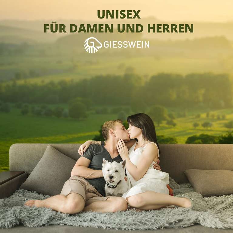Giesswein Neudau (Amazon Prime) Unisex Hausschuhe / Pantoffeln in grau (Gr. 37 bis 41)
