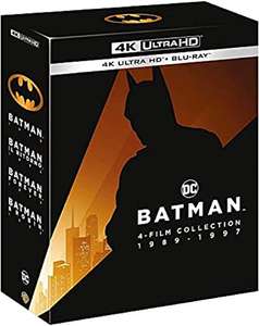 Batman 4-Film Collection 1989-1997 (4K Blu-ray + Blu-ray) für 31,33€ (Amazon.fr)