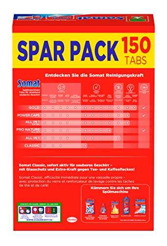 [prime]Somat Classic Spülmaschinen Tabs, 150 Tabs. 0.07€ pro Spülgang :-)