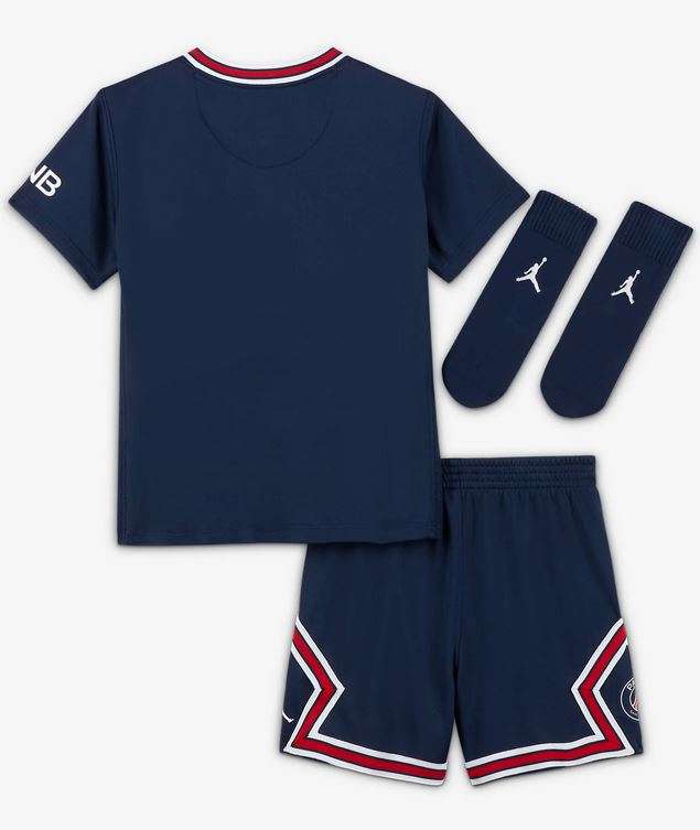 JORDAN x PSG Paris St.-Germain Minikit Home Set 2021/2022 (Trikot, Shorts und Socken, Gr. 3- 36 Monate)