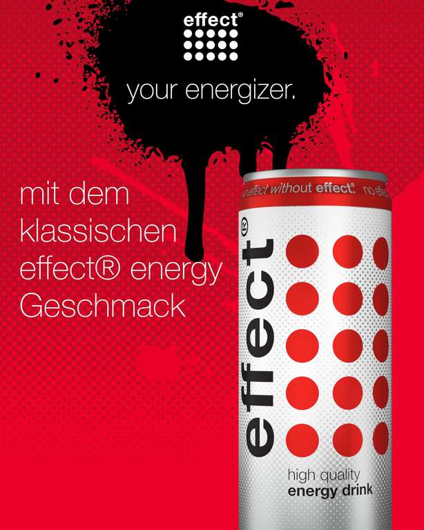 effect CLASSIC Energy Drink - 24 x 0,33l Dose - Koffeinhaltiger Energie Drink [PRIME]