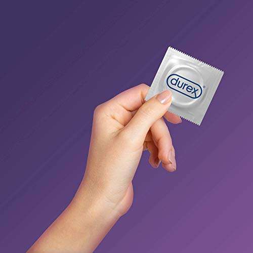 [PRIME/Sparabo] 40er Pack Durex Performa Kondome – Mit 5% benzocainhaltigem Gleitgel zur Desensibilisierung - transparent -1 x 40 Stück