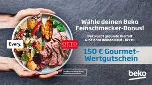 Wähle bis zu 150€ Feinschmecker-Bonus beim Kauf eines energieeffizienten Beko Kühlschranks!