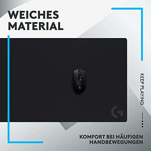 [Amazon Prime] Logitech G G840 Extra Großes Gaming-Mauspad (optimiert für Gaming-Sensoren, mäßige Oberflächenreibung, 900 x 400 x 3 mm)
