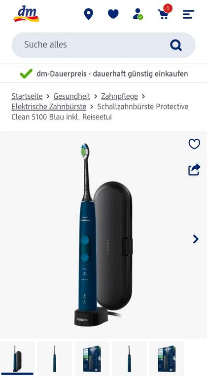 Philips Sonicare Protective Clean 3100 Weiß/ 4300 Schwarz /5100 Blau - für. eff. 28,67€