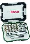Bosch 26tlg. Schrauberbit und Ratschen-Set (PH-, PZ-, Hex-, T-, S-Bit, Zubehör Bohrschrauber und Schraubendreher) PRIME