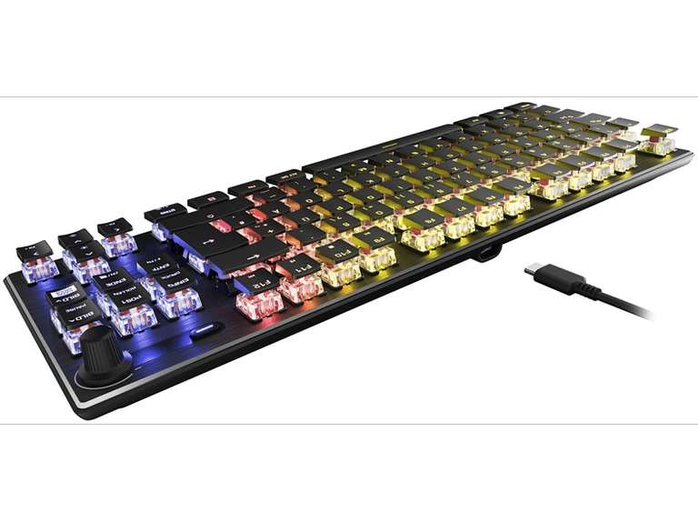 ROCCAT Vulcan TKL, Gaming Tastatur, Mechanisch, kabelgebunden, Schwarz