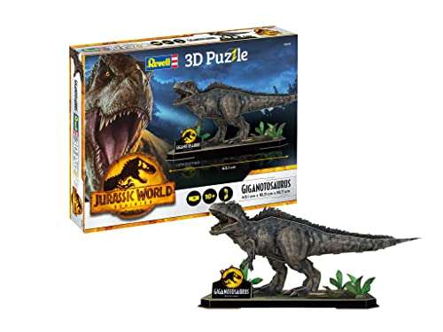 Revell 3D-Puzzle Jurassic World Dinosaurier Gigantosaurus 6,36€ / T-Rex, 54 Teile, 44,1 cm 3D Puzzle 7,26€ (Prime)