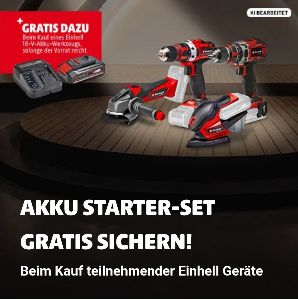 Hagebau Einhell 2,5Ah Starter Kit Aktion