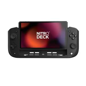 CKRD Nitro Deck - schwarz oder weiß (Außenhülle für Nintendo Switch mit Hall Effect Joysticks, rückseitigen Tasten & Ständer)