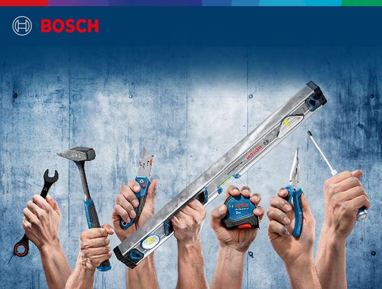 Bosch Professional Wasserwaage 25 cm mit Magnet System (rundum ablesbar, Aluminium-Gehäuse, robuste Endkappen) - Amazon Exclusive, PRIME