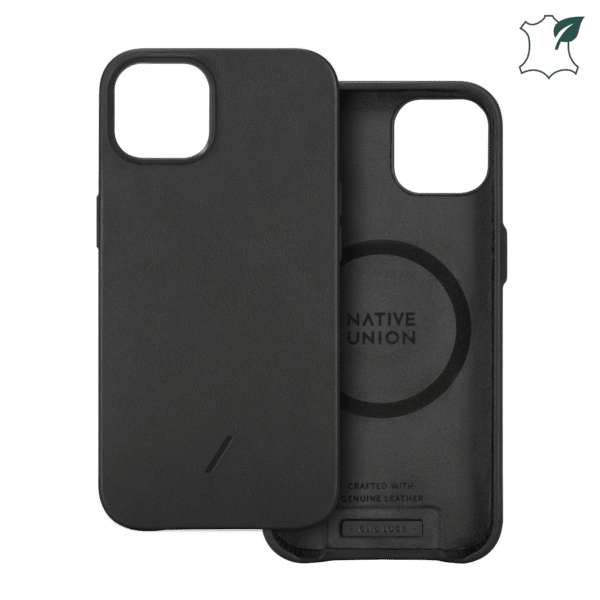Native Union CLIC Classic Leder Case MagSafe kompatibel für Apple iPhone 13, 13 Pro & 13 Pro Max [aus Österreich]