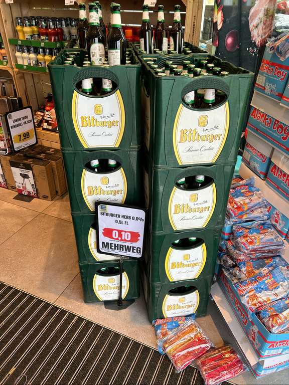 Lokal: Duisburg, Edeka -> Bucholz, Bitburger Herb 0.0% || 0.10€/0,5 Liter