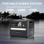 Power Station Tallpower V2400 mit 2160Wh Kapazität LiFePo4, 2400W Leistung MPPT Solargenerator, eingebaute USV-Funktion, 6x USB