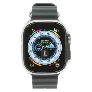 Apple Watch Ultra Titangehäuse 49mm mit Ocean Armband mitternacht (GPS + Cellular) titan (WIE NEU)