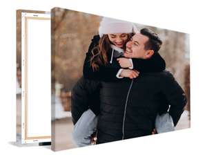 Personalisierte Fotoleinwand 100 x 70 cm / 2 cm dick / Bis zu 5 Bestellungen möglich, nur 1 x Versand zahlen / Valentinstag Geschenk