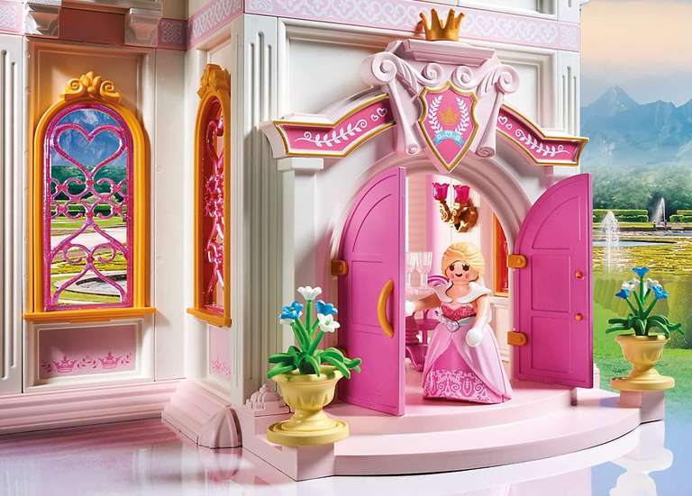 PLAYMOBIL Princess 70447 Großes Prinzessinnenschloss mit drehbarer Tanzplatte, Ab 4 Jahren