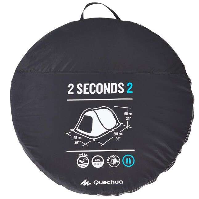 Quechua Wurfzelt Fresh & Black, 2 Seconds für 2 Personen [Decathlon Abholung/Versand + 5,99€]