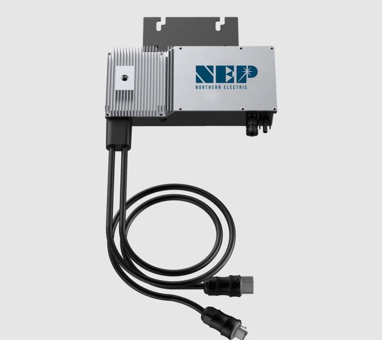 Bosswerk 300 Watt WLAN Mikrowechselrichter NE300 + NA-Schutz-Relais (baugl. NEP BDM-300) z.B. für Nachteinspeisung mit LiFePO4