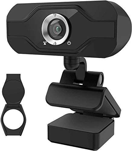 PIPRE PC-Webcam mit Mikrofon 1080P FHD, Plug-and-Play-USB-Webcam mit Datenschutzabdeckung (Prime)