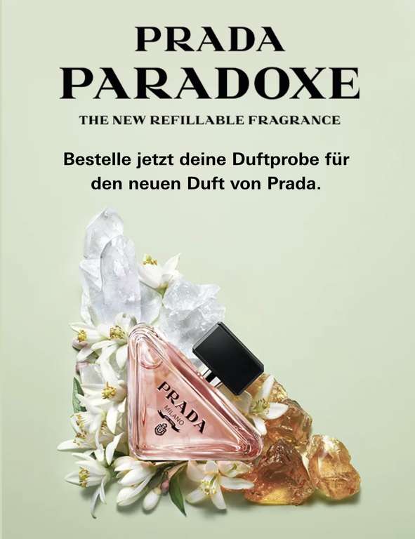 Gratis Parfum Probe: Prada Paradoxe “Prada The New Fragrance” [Freebie]