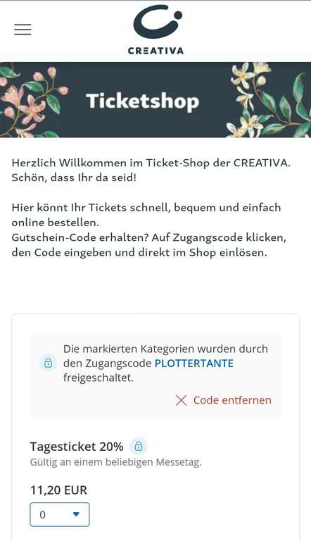 Ticket 20% Messe Creativa Dortmund 2024