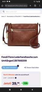 [ibood / ath bestpreis] Fossil Fiona Lederhandtasche zum Umhängen für 45,90€ inkl. Versand anstatt 70,77€ - eff. 35,13%